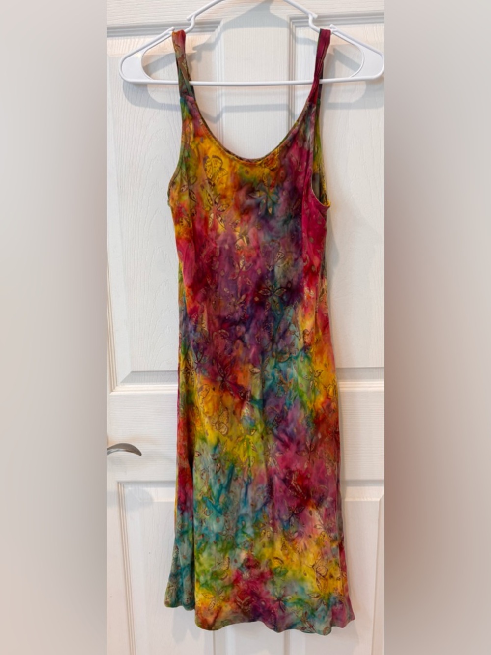 Ginger Snap Hawaii Butterfly Floral Tie-Dye Slip Dress